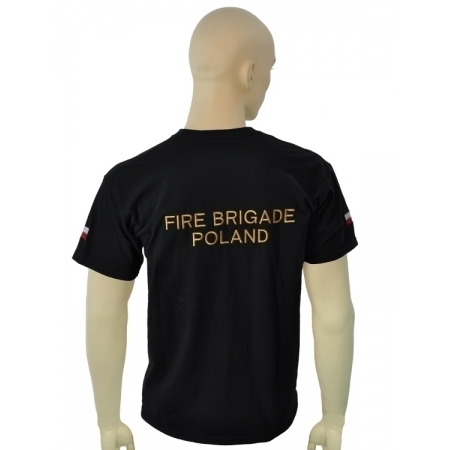 TSHIRT, haft: Polish Assistance / FIRE BRIGADE POLAND