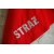 Ręcznik czerwony 140x70 cm / haft: STRAŻ (j.szary)